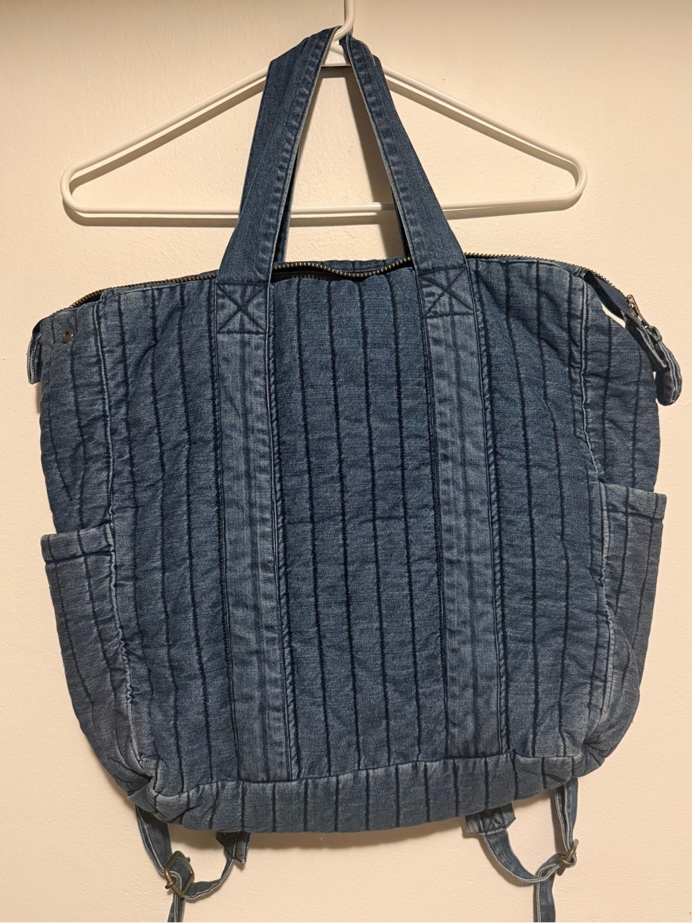 Pehr denim diaper bag